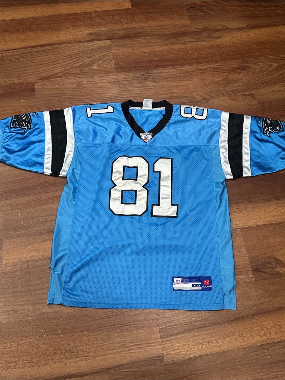 Panthers Carolina Moore Jersey #81 American Football Reebok Jersey Shirt - 48